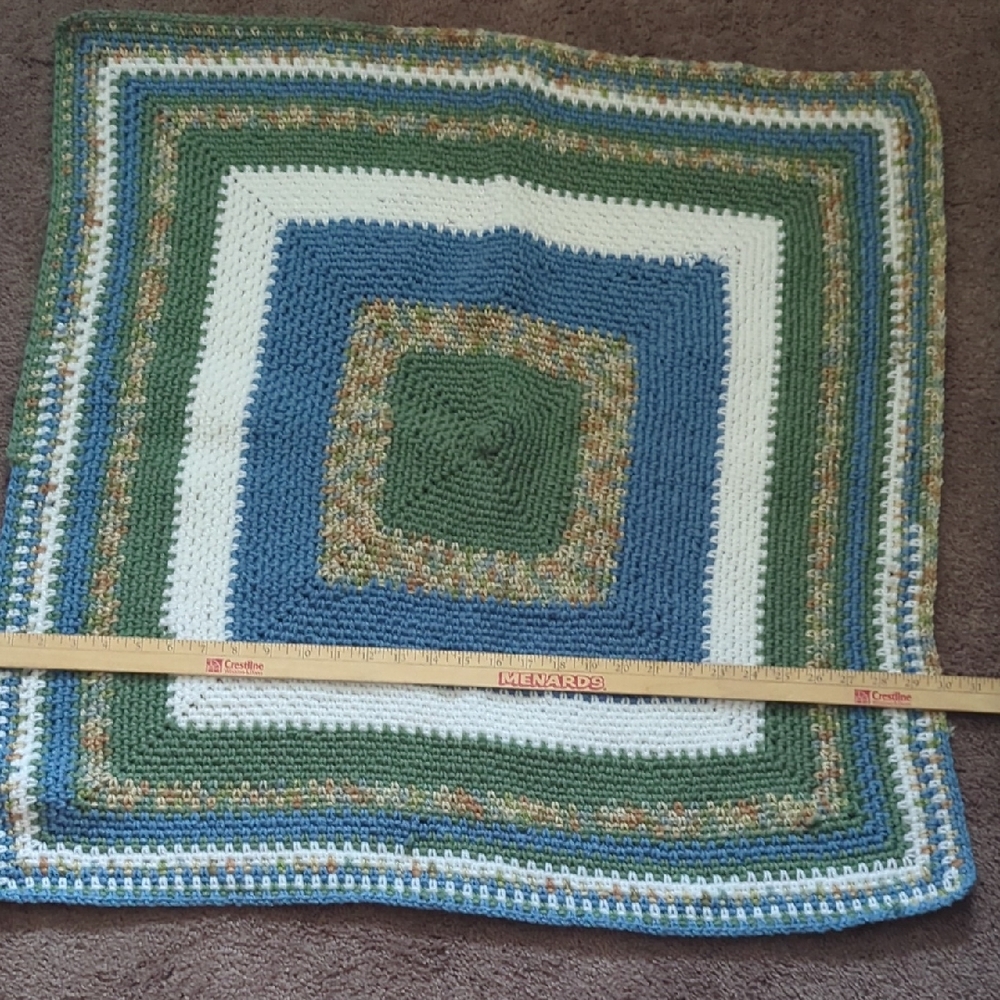 Handcrafted Multicolor Crochet Blanket For Baby